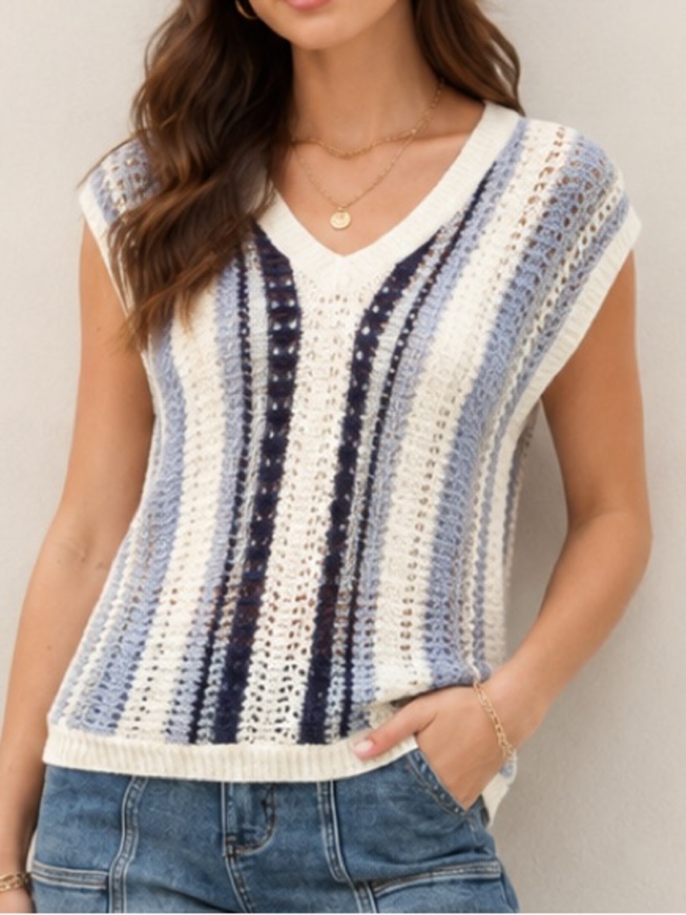 Knit vest top